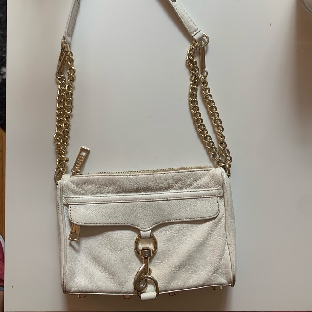 Rebecca minkoff white mini Mac bag